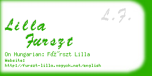 lilla furszt business card